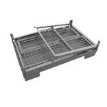 Összecsukható gitterbox lemez aljú 1240x840x900 mm (szürke)