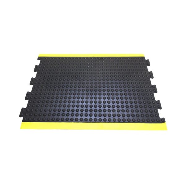 Elfáradás elleni szőnyeg, 1 200 x 900 x 14 mm, sárga-fekete