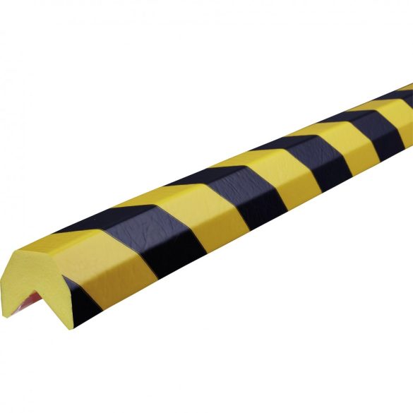 Knuffi® sarokvédő, AA típus, 1 / 5 m-es darab, fekete / sárga