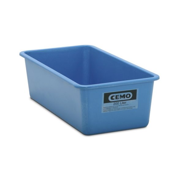 Üvegszálas műanyag nagyméretű tároló,  200 l, 1218x620x358 mm (kék)