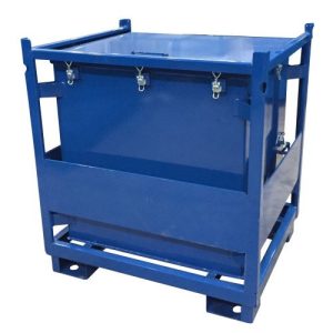 800 literes veszélyesanyag  hulladéktároló, 1200x1000x1290 mm (festett)