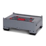 Összecsukható műanyag 4 lábas konténer, 1200x800x1000/420 mm 700 L