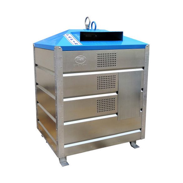 1500 literes szelektív alsó ürítésű  hulladékgyűjtő papíroknak 1170x982x1682 mm