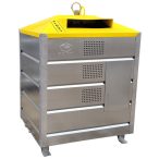   1500 literes szelektív alsó ürítésű hulladékgyűjtő műanyagra 1170x982x1682 mm