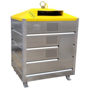 1500 literes szelektív alsó ürítésű hulladékgyűjtő műanyagra 1170x982x1682 mm