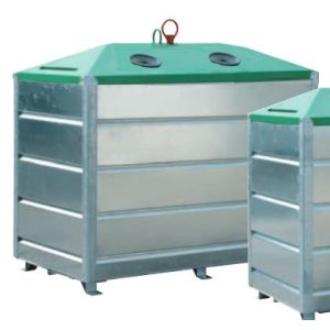 2500 literes szelektív alsó ürítésű üveg hulladékgyűjtő