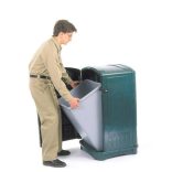 Műanyag hulladéktároló, rendkívűl tartós, 132,5 L
