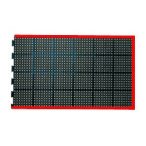    Olaj, zsírálló álláskönnyítő rácsos gumiszőnyeg - 2 hosszú 1 rövid perem 1500x900x12,5 mm