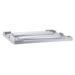 Műanyag alacsony 4 lábas konténer, 1200x1000x580 mm 400 L