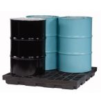   Műanyag gyűjtőpadló 4x200 literes hordóra, 1245x1245x140 mm