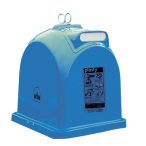   1100 L üvegszővetes  papír szelektívgyűjtő konténer 1000x1000x1240 mm (kék)