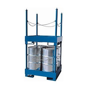 PS 15/4 festett fém  raklap, 1200x1200x1300 mm, 300 L