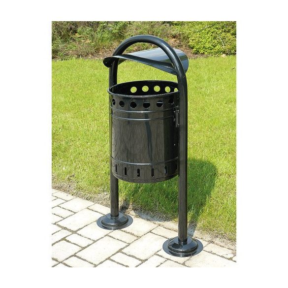 Hulladékgyűjtő fedéllel, 35 L, 574x351x1005 mm