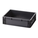 Műanyag ESD tároló doboz 400x300x120 mm
