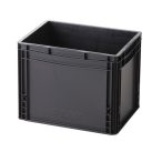 Műanyag ESD  tároló doboz 400x300x320 mm