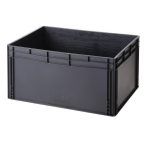 Műanyag ESD  tároló doboz 800x600x420 mm 