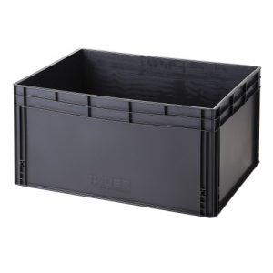 Műanyag ESD  tároló doboz 800x600x420 mm 