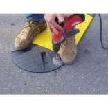 AM10 ZF Forgalom lassító fekvőrendőr záró elem 10 km/h 60x215x430 mm