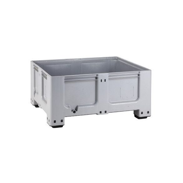 Műanyag alacsony 4 lábas konténer, 1200x1000x580 mm 400 L