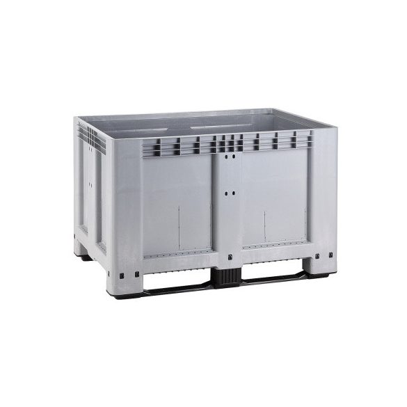 Akkumulátor tároló konténer, fedél és ADR nélkül  2 talppal 1200x800x800 mm 520 L