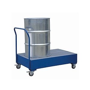 Kerekes gyűjtőkád, festett 1200x800x250/1200 mm, 220 L