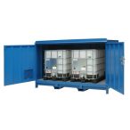 Zárható IBC tároló konténer 2900x1400x2000 mm