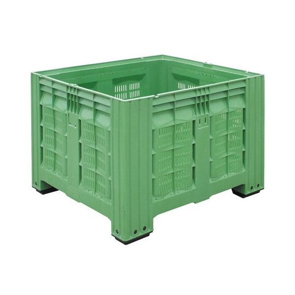 Műanyag perforált oldalú "almás"konténer, 1200x1000x780 mm 700 L