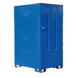 Zárt gyűjtőkád IBC tartályhoz, 1200x1520x2450 mm, 1000 L