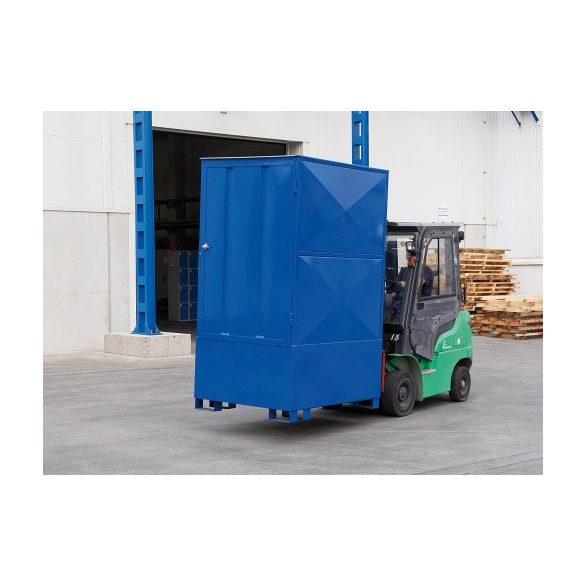 Zárt gyűjtőkád IBC tartályhoz, 1200x1520x2450 mm, 1000 L