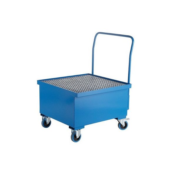 Kerekes Fém gyűjtőkád egy hordóra, 800x800x400/555/1120 mm, 216 L
