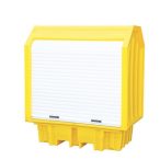   Fedett gyűjtőkád 2x 200 l hordóra, 1490x990x1690 mm, 230 L
