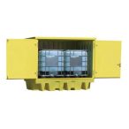 Fedett kármentő 2 db IBC tartálynak