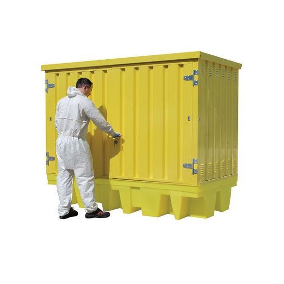 Fedett kármentő 2 db IBC tartálynak