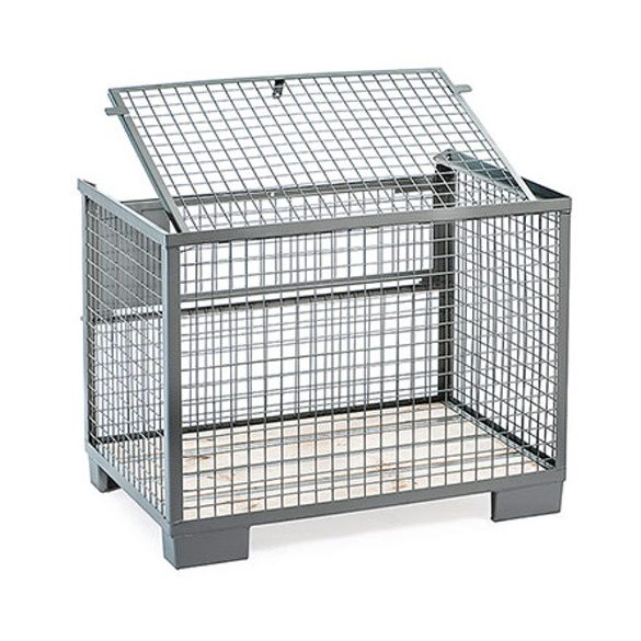 Szabványos gitterbox fedéllel 1240x835x970 mm