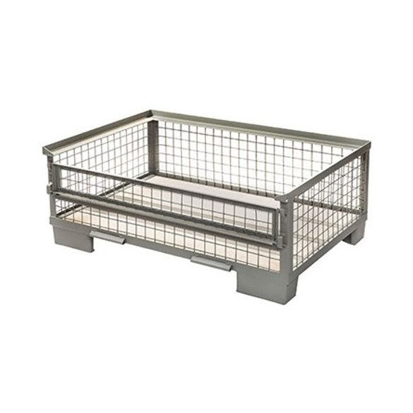 Feles gitterbox  lenyitható ajtóval 1240x835x500 mm