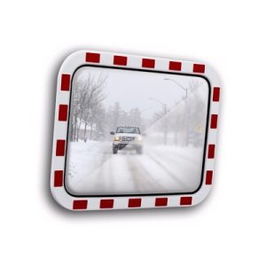 Közlekedési tükör, inox, 400 x 600 mm