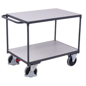 ESD nagy teherbírású asztalkocsi 2 rakfelülettel, rakfelület mérete: 850 x 500 mm