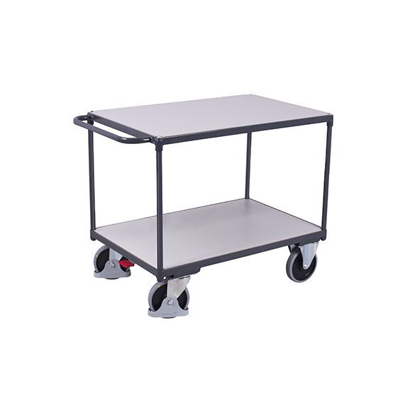 ESD nagy teherbírású asztalkocsi 2 rakfelülettel, rakfelület mérete: 850 x 500 mm