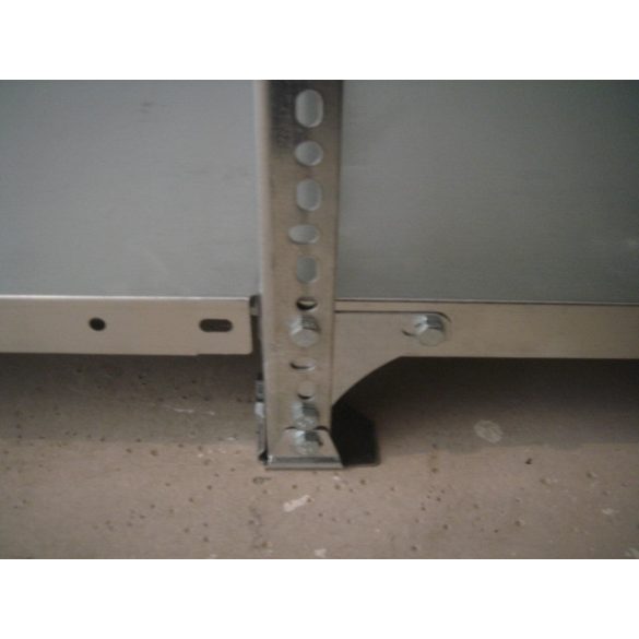 Salgó polc 2,5 m magas 800x600 mm 6 polc alapállvány