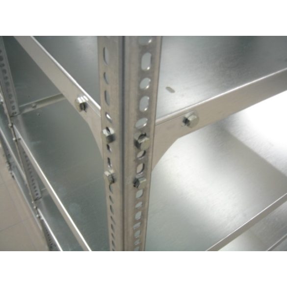 Salgó polc 2,5 m magas 800x400 mm 6 polc bővítő állvány