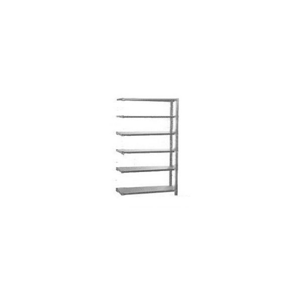 Salgópolc 2,5 m magas 1200x600 mm 6 polc bővítő állvány