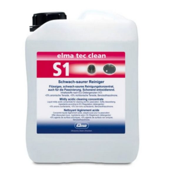 Elma tec clean S1 dezoxidáló, koncentrátum ultrahangos készülékhez,   2,5 liter 