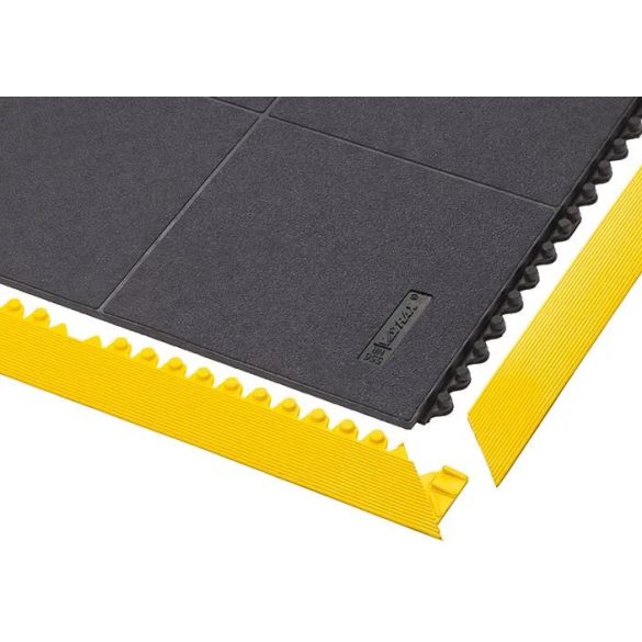 Fáradtság elleni természetes gumi padlóburkolat, 900 x 900 mm, rugalmas összepattintható lapok
