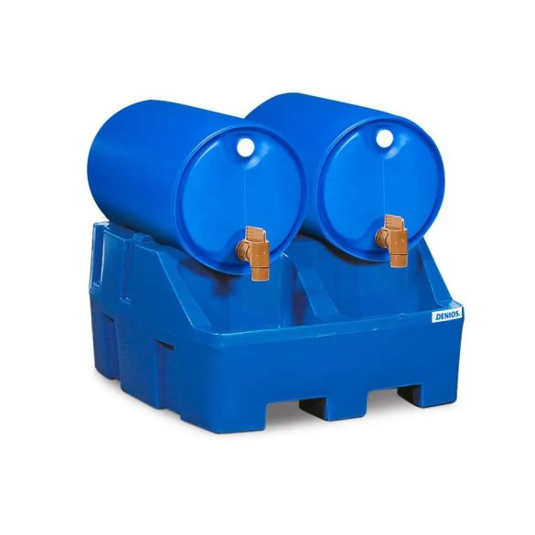 Lefejtő állomás PolySafe RS, polietilén (PE), kék, 2 db 200 l-es hordóhoz