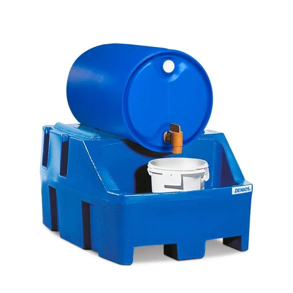 Lefejtő állomás PolySafe RS, polietilén (PE), kék, 1 db 200 l-es hordóhoz