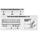 Targoncavillával mozgatható szerelő kosár 1210x1040x1990 mm