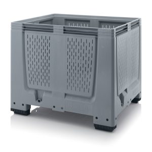 Szellőzőréses 4 lábas  bigbox konténer 1200x1000x1000 mm 900 L